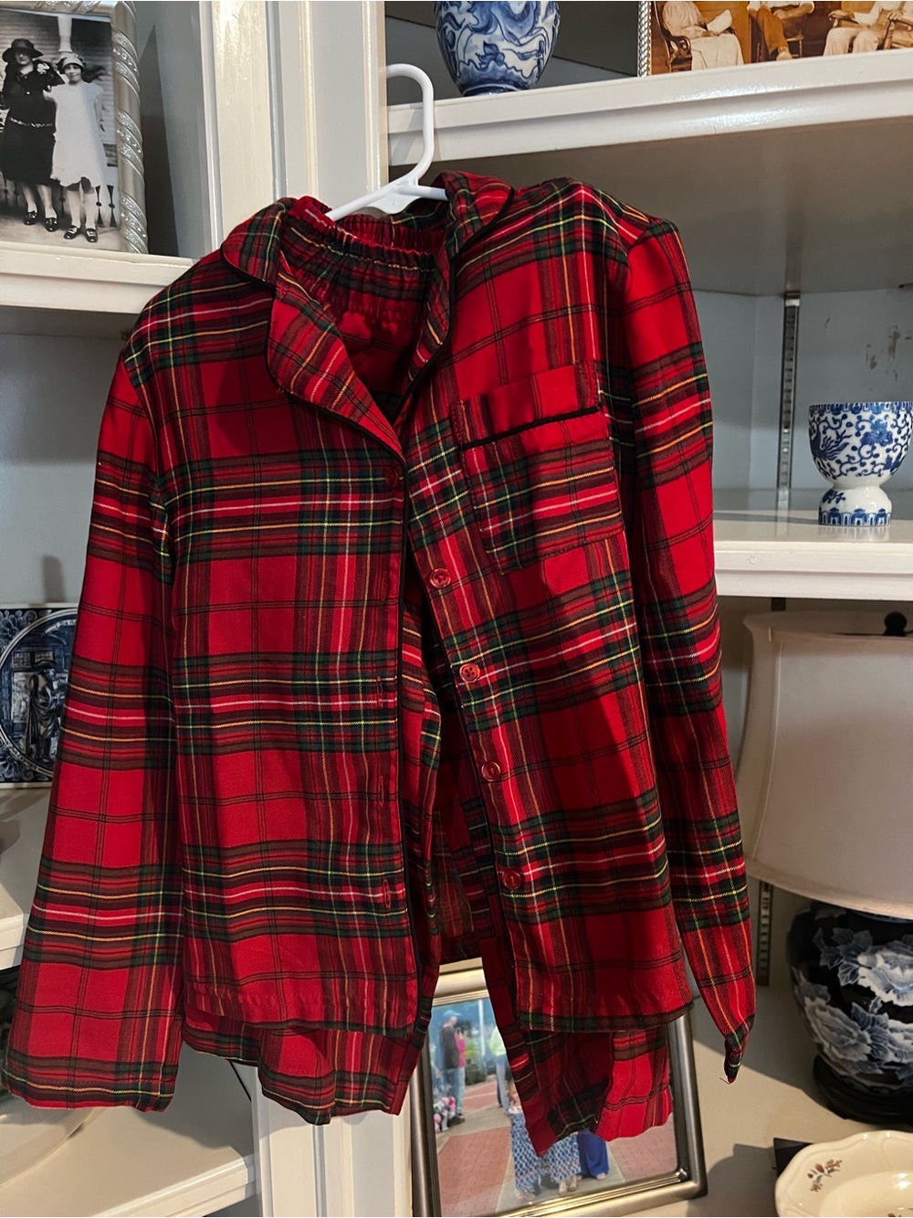Bee and Willow Boys Red Plaid Pajama Set - Classic Holiday Flannel